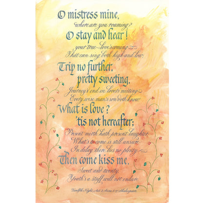 Eleanor Winters Visit to Japan - Copperplate Calligraphy: Color & Layout June 7