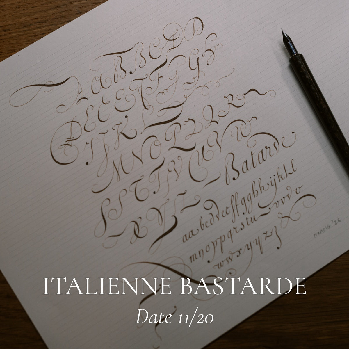 【Dao Huy Hoang Japan Visit Commemorative Workshop】Calligraphy 1Day Workshop - Italienne Bastarde 11/20