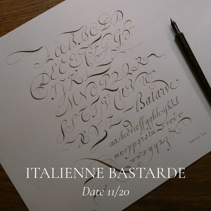 【Dao Huy Hoang Japan Visit Commemorative Workshop】Calligraphy 1Day Workshop - Italienne Bastarde 11/20