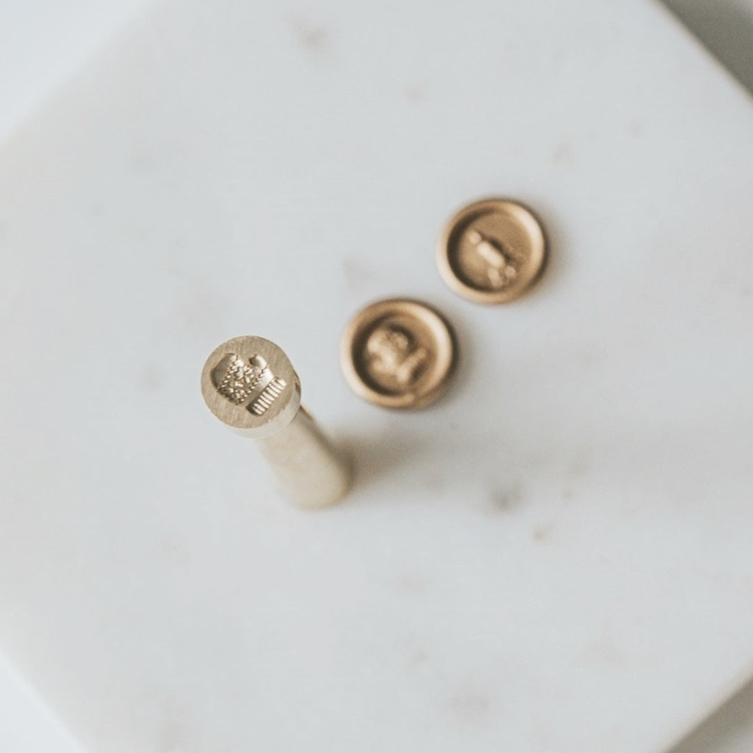 Written Word Calligraphy/シーリングスタンプ/Mitten and Candle Mini Wax Seal