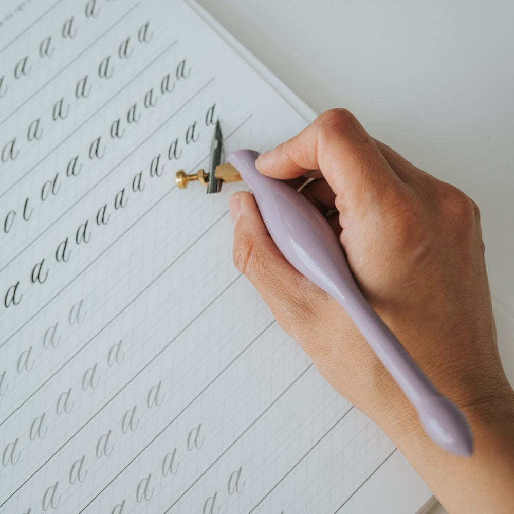 Written Word Calligraphy/カリグラフィーホルダー/Universal Nib Calligraphy Penholder - Lavender
