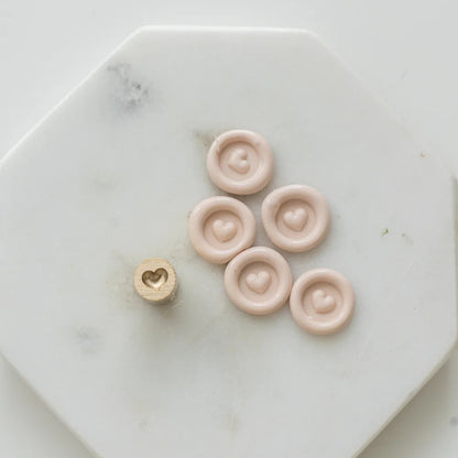 Written Word Calligraphy/シーリングスタンプ/Mini Wax Seal Head - Heart
