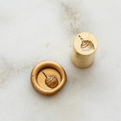 Written Word Calligraphy/シーリングスタンプ/Mini Wax Seal Head - Cupcake