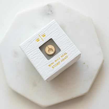 Written Word Calligraphy/シーリングスタンプ/Mini Wax Seal Head - Cupcake