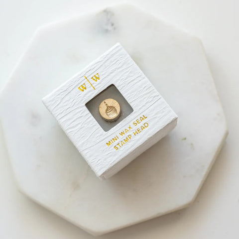 Written Word Calligraphy/Sealing Stamp/Mini Wax Seal Head - Cupcake