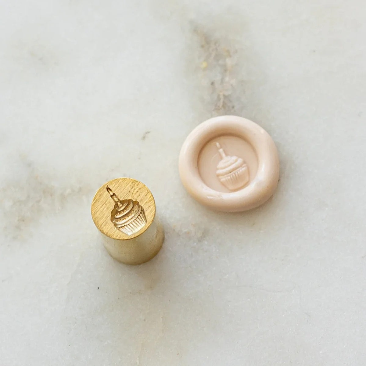 Written Word Calligraphy/シーリングスタンプ/Mini Wax Seal Head - Cupcake