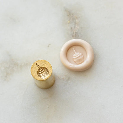 Written Word Calligraphy/シーリングスタンプ/Mini Wax Seal Head - Cupcake