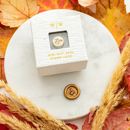 Written Word Calligraphy/シーリングスタンプ/Mini Wax Seal Head - Squirrel