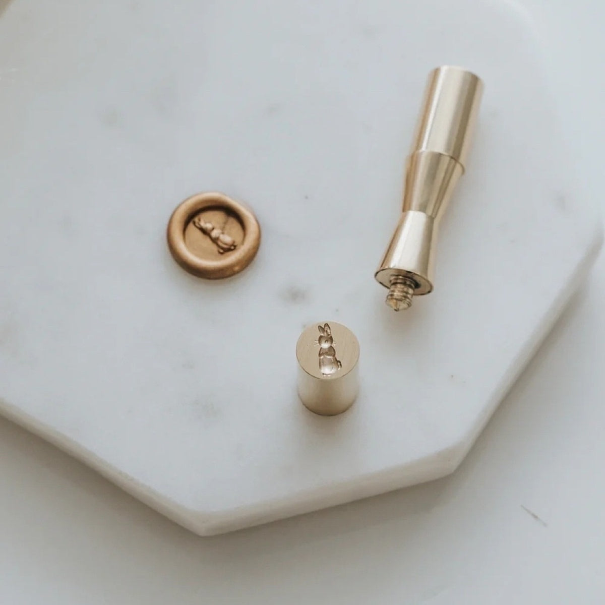 Written Word Calligraphy/シーリングスタンプ/Mini Wax Seal Head - Bunny