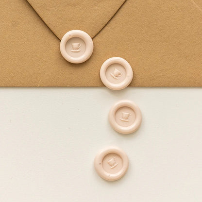 Written Word Calligraphy/Sealing Stamp/Mini Wax Seal Heads - Tea Cup