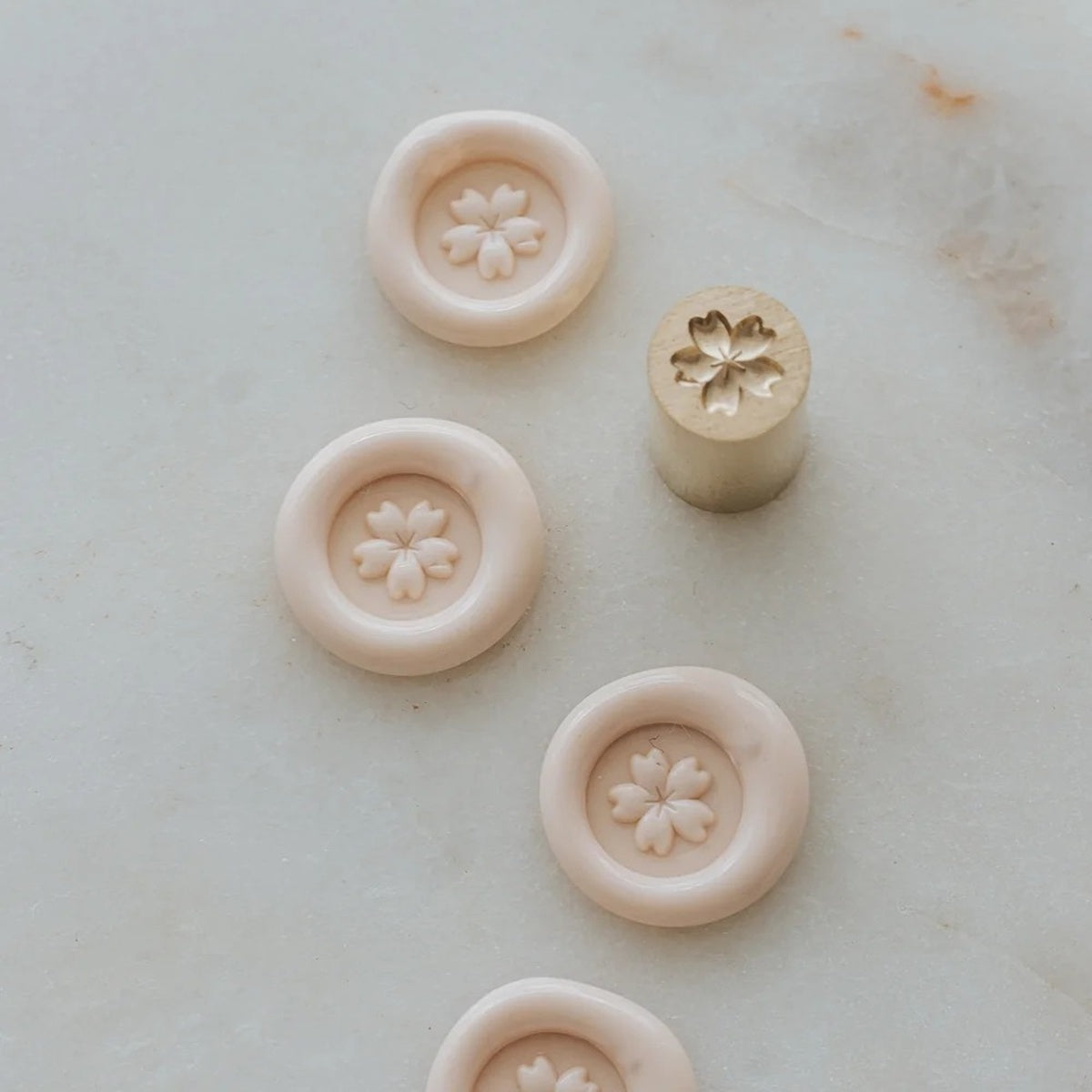 Written Word Calligraphy/Sealing Wax/Paper Tree Original Mini Wax Seal Heads - Sakura